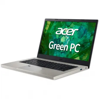 Laptop Acer Aspire Vero cu procesor Intel Core i7-1355U pana la 5.00 GHz, 14'', FHD IPS, 16GB LPDDR4X, 512GB SSD, Intel UHD Graphics, No OS, Cobblestone Gray
