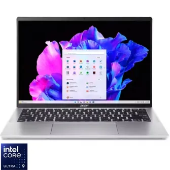 Laptop Acer Swift Go 14 OLED SFG14-74-90EF cu procesor Intel Core™ Ultra 9 285H pana la 5.4GHz, 14