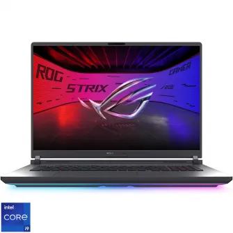 Laptop ASUS ROG Strix G18 G815JPR cu procesor Intel® Core™ i9 14900HX pana la 5.8GHz, 18'', 2.5K WQXGA, 240Hz, IPS, 16GB DDR5 RAM, 1TB SSD, NVIDIA® GeForce RTX™ 5070 8GB GDDR7, No OS, Eclipse Gray