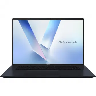 Laptop ASUS Vivobook 18 M1807HA cu procesor AMD Ryzen™ 7 260 pana la 5.1GHz, 18'', WUXGA, IPS, 144Hz, 16GB DDR5 RAM, 1TB SSD, AMD Radeon™ Graphics, No OS, Quiet Blue