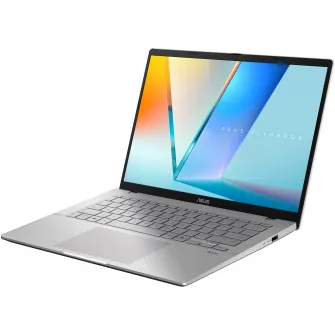 Laptop ASUS Vivobook S14 S3407VA cu procesor Intel Core i5-13420H pana la 4.6GHz, 14'', WUXGA, IPS, 16GB DDR5 RAM, 1TB SSD, Intel UHD Graphics, No OS, Cool Silver