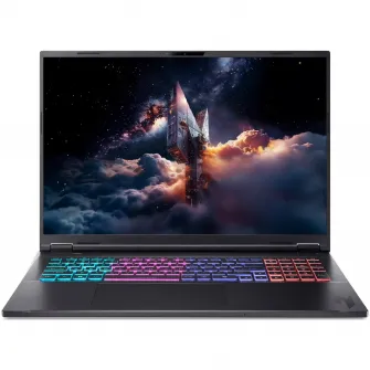 Laptop Gaming Acer Nitro 18 AI AN18-61-R50K cu procesor AMD Ryzen™AI 7 350 pana la 5.0GHz, 18'', WUXGA, IPS, 165Hz, 16GB DDR5 RAM, 512GB SSD, NVIDIA® GeForce RTX™ 5050 8GB GDDR7, No OS, Obsidian Black