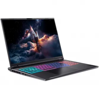 Laptop Gaming Acer Nitro 18 AI AN18-61-R50K cu procesor AMD Ryzen™AI 7 350 pana la 5.0GHz, 18'', WUXGA, IPS, 165Hz, 16GB DDR5 RAM, 512GB SSD, NVIDIA® GeForce RTX™ 5050 8GB GDDR7, No OS, Obsidian Black