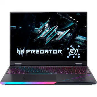 Laptop Gaming Acer Predator Helios 16 AI OLED PH16-73-98GA cu procesor Intel Core™ Ultra 9 275HX pana la 5.1GHz, 16