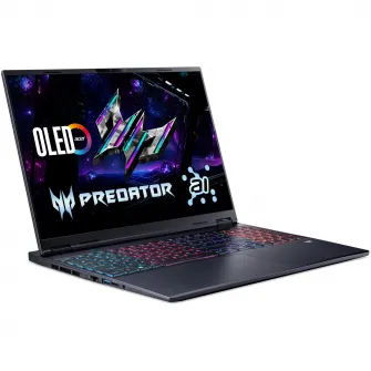 Laptop Gaming Acer Predator Helios Neo 16S AI OLED PHN16S-71-99VW cu procesor Intel® Core™ Ultra 9 275HX pana la 5.4GHz, 16'', WQXGA, OLED, 165Hz, 32GB DDR5 RAM, 1TB SSD, NVIDIA® GeForce RTX™ 5070 Ti 12GB GDDR7, Windows 11 Home, Abyssal Black