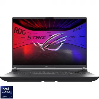 Laptop Gaming ASUS ROG Strix G16 G615LM cu procesor Intel® Core™ Ultra 7 255HX pana la 5.2GHz, 16'', 2.5k, WQXGA, IPS, 240Hz, 16GB DDR5 RAM, 1TB SSD, NVIDIA® GeForce RTX™ 5060 8GB GDDR7, No OS, Eclipse Gray, 3Y PUR