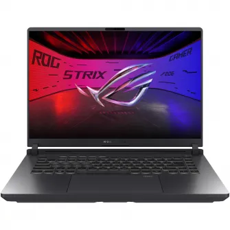 Laptop Gaming ASUS ROG Strix G16 G615LM cu procesor Intel® Core™ Ultra 7 255HX pana la 5.2GHz, 16'', 2.5k, WQXGA, IPS, 240Hz, 16GB DDR5 RAM, 1TB SSD, NVIDIA® GeForce RTX™ 5060 8GB GDDR7, No OS, Eclipse Gray, 3Y PUR
