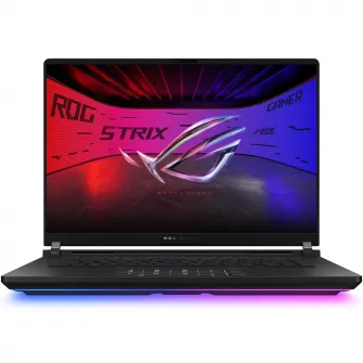 Laptop Gaming ASUS ROG Strix SCAR 16 G635LX cu procesor Intel® Core™ Ultra 9 275HX pana la 5.4GHz, 16'', 2.5K WQXGA, Mini LED, 240Hz, G-Sync, 64GB DDR5, 2TB + 2TB SSD, NVIDIA® GeForce RTX™ 5090 24GB GDDR7, Windows 11 Pro, Off Black