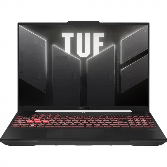 Laptop Gaming ASUS TUF A16 FA607NUG cu procesor AMD Ryzen™ 7 7445HS pana la 4.7GHz, 16'', Full HD+, WUXGA, 144Hz, IPS, 16GB DDR5 RAM, 512GB SSD, NVIDIA® GeForce RTX™ 4050 6GB GDDR6, No OS, Mecha Gray