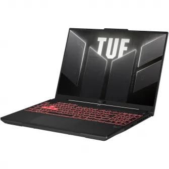 Laptop Gaming ASUS TUF A16 FA607NUG cu procesor AMD Ryzen™ 7 7445HS pana la 4.7GHz, 16'', Full HD+, WUXGA, 144Hz, IPS, 16GB DDR5 RAM, 512GB SSD, NVIDIA® GeForce RTX™ 4050 6GB GDDR6, No OS, Mecha Gray