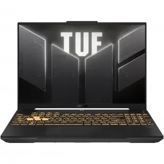 Laptop Gaming ASUS TUF F16 cu procesor Intel® Core™ 5 210H pana la 4.80 GHz, 16'', Full HD+, 144Hz, IPS, 16GB DDR5 RAM, 1TB SSD, NVIDIA® GeForce RTX™ 4050 6GB GDDR6, No OS, Mecha Gray