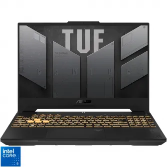 Laptop Gaming ASUS TUF F17 FX707VJ cu procesor Intel® Core™ 5 210H pana la 4.8GHz, 17.3'', Full HD, 144Hz, IPS, 16GB DDR4 RAM, 512GB SSD, NVIDIA® GeForce RTX™ 3050 6GB GDDR6, No OS, Mecha Gray