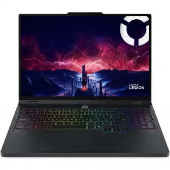 Laptop Gaming Lenovo Legion Pro 5 16ADR10 cu procesor AMD Ryzen 9 8940HX pana la 5.3GHz, 16'' WQXGA, IPS, 240Hz, 16GB DDR5, 1TB SSD, NVIDIA GeForceRTX 5060 8GB GDDR7, NO OS, Eclipse Black, 3y on-site Premium Care