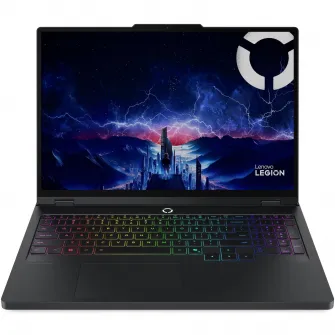 Laptop Gaming Lenovo Legion Pro 5 16IAX10 cu procesor Intel Core Ultra 9 275HX pana la 5.4GHz, 16'' WQXGA, OLED, 165Hz, 32GB, 1TB SSD, NVIDIA GeForce RTX 5070 8GB GDDR7, NO OS, Eclipse Black, 3y on-site Premium Care