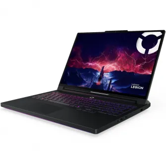 Laptop Gaming Lenovo Legion Pro 7 16AFR10H cu procesor AMD Ryzen 9 9955HX3D pana la 5.4GHz, 16'' WQXGA, OLED, 240Hz, 32GB DDR5 RAM, 1TB SSD, NVIDIA GeForce RTX 5080 16GB GDDR7, No OS, Eclipse Black, 3y on-site Premium Care