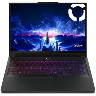 Laptop Gaming Lenovo Legion Pro 7 16IAX10H cu procesor Intel® Core™ Ultra 9 275HX pana la 5.4GHz, 16'' WQXGA, OLED, 240Hz, 32GB DDR5 RAM, 1TB SSD, NVIDIA® GeForce RTX™ 5080 16GB GDDR7, No OS, Eclipse Black, 3y on-site Premium Care