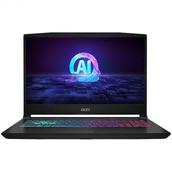Laptop Gaming MSI Katana A15 AI B8VE cu procesor AMD Ryzen 9 8945HS pana la 5.2GHz, Full HD, IPS, 144Hz, 16GB DDR5 RAM, 512GB SSD, NVIDIA GeForce RTX 4050 6GB GDDR7, Free DOS, Black