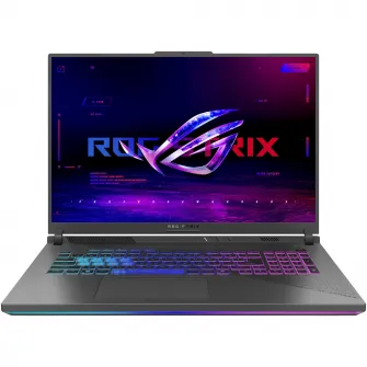 Laptop Gaming ROG Strix G18 G814FP cu procesor AMD Ryzen™ 9 9955HX pana la 5.4GHz, 18'', Full HD+, WUXGA, 144Hz, IPS, 32GB DDR5 RAM, 1TB SSD, NVIDIA GeForce RTX™ 5070 8GB GDDR7, No OS, Eclipse Gray