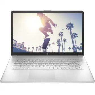 Laptop HP 17-cp3000nq cu procesor AMD Ryzen™ 7 7730U pana la 4.50 GHz, 17.3, Full HD, IPS, 16GB DDR4, 1TB SSD, AMD Radeon™ Graphics, Windows 11 Home, Natural Silver