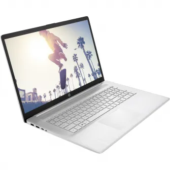 Laptop HP 17-cp3000nq cu procesor AMD Ryzen™ 7 7730U pana la 4.50 GHz, 17.3, Full HD, IPS, 16GB DDR4, 1TB SSD, AMD Radeon™ Graphics, Windows 11 Home, Natural Silver