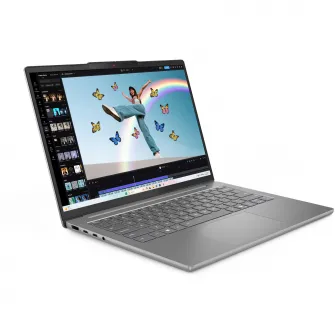 Laptop Lenovo IdeaPad Slim 5 14AHP10 cu procesor AMD Ryzen™ 7 8845HS pana la 5.1GHz, 14'', WUXGA, IPS, 16GB DDR5 RAM, 1TB SSD, AMD Radeon™ 780M Graphics, No OS, Luna Grey