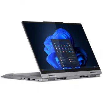 Laptop Lenovo ThinkBook 14 2-in-1 G4 IML cu procesor Intel® Core™ Ultra 5 125U pana la 4.3GHz, 14'',WUXGA, IPS, Touch, 1x 16GB SO-DIMM DDR5-5600, 512GB SSD, Intel® Graphics, Windows® 11 Pro, Luna Grey, 3Y Courier/Carry-in
