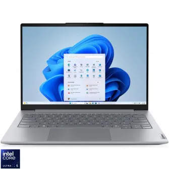 Laptop Lenovo ThinkBook 14 G8 IRL cu procesor Intel® Core 5 210H pana la 4.8GHz, 14'' WUXGA, IPS, 16GB DDR5 RAM, 512GB SSD, Intel® Graphics, Windows® 11 Pro, Arctic Grey, 3y on-site Premium Care