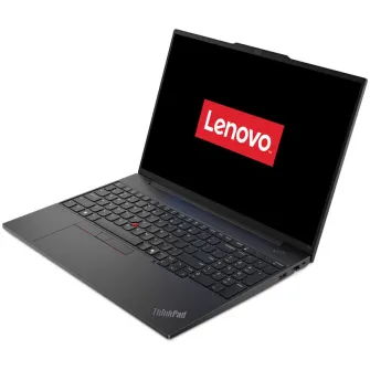 Laptop Lenovo ThinkPad E16 Gen 2 cu procesor IntelВ® Coreв„ў Ultra 7 155H pana la 4.8GHz, 16'', WUXGA, IPS, 16GB DDR5, 512GB SSD, IntelВ® Graphics, No OS, Black, 3y Courier or Carry-in