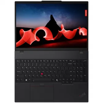 Laptop Lenovo ThinkPad T16 Gen 3 cu procesor Intel® Core™ Ultra 7 155U pana la 4.8 GHz, 16'', WUXGA, IPS, 16GB DDR5, 512GB SSD, Intel® Graphics, Windows 11 Pro, Black, 3Y Premier Support