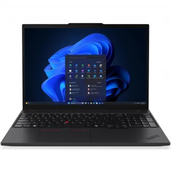Laptop Lenovo ThinkPad T16 Gen 4 (Intel) cu procesor Intel® Core Ultra 7 255U pana la 5.20 GHz, 16'' WUXGA IPS, 64GB, 1TB SSD, Intel® Graphics, Windows® 11 Pro