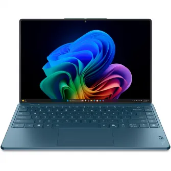 Laptop Lenovo Yoga Slim 9 14ILL10 cu procesor Intel® Core™ Ultra 7 258V pana la 4.8GHz, 14'' 4K WQUXGA, OLED, 120Hz, Touch, 32GB LPDDR5x, 1TB SSD, Intel® Arc™ Graphics, Windows® 11 Home, Tidal Teal, 3y on-site Premium Care