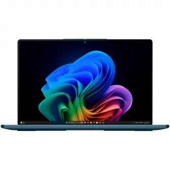 Laptop Lenovo Yoga Slim 9 14ILL10 cu procesor Intel® Core™ Ultra 7 258V pana la 4.8GHz, 14'' 4K WQUXGA, OLED, 120Hz, Touch, 32GB LPDDR5x, 1TB SSD, Intel® Arc™ Graphics, Windows® 11 Home, Tidal Teal, 3y on-site Premium Care