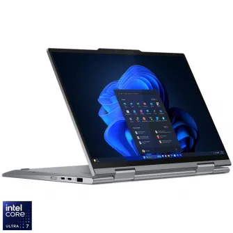 Laptop LenovoThinkPad X1 2-in-1 Gen 9 cu procesor Intel® Core™ Ultra 7 155U pana la 4.8GHz, 14'' 2.8K, OLED, 120Hz, Touch, 32GB LPDDR5x, 1TB SSD, Intel® Graphics, Windows® 11 Pro, Gri, 3-year, Courier or Carry-in
