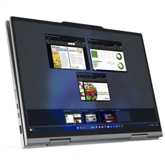Laptop LenovoThinkPad X1 2-in-1 Gen 9 cu procesor Intel® Core™ Ultra 7 155U pana la 4.8GHz, 14'' 2.8K, OLED, 120Hz, Touch, 32GB LPDDR5x, 1TB SSD, Intel® Graphics, Windows® 11 Pro, Gri, 3-year, Courier or Carry-in