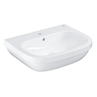 Lavoar (chiuveta baie) Grohe Euro Ceramic, montare pe perete, preaplin, 650 x 515 mm, Alb