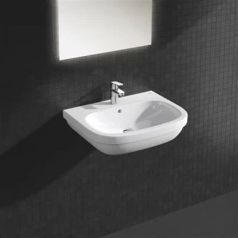 Lavoar (chiuveta baie) Grohe Euro Ceramic, montare pe perete, preaplin, 650 x 515 mm, Alb