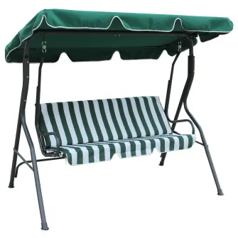 Leagan / balansoar Heinner, 177x110x146 cm, 3 locuri, verde