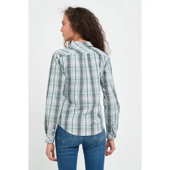 Lee Cooper, Camasa in carouri din bumbac, Verde inchis, Verde pal, S