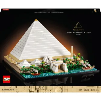 LEGO® Architecture - Marea piramida din Giza 21058, 1476 piese