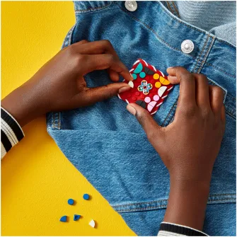 LEGO® DOTS - Petic de cusut Mickey Mouse si Minnie Mouse 41963, 95 piese