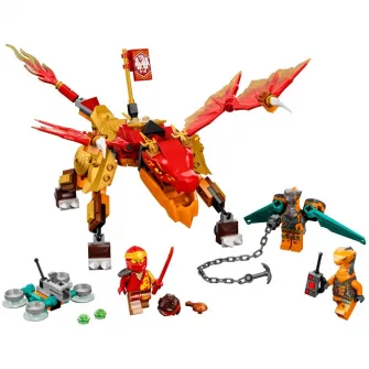 LEGO NINJAGO - Dragonul EVO de Foc al lui Kai 71762, 204 piese
