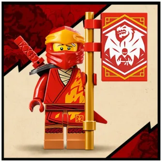 LEGO NINJAGO - Dragonul EVO de Foc al lui Kai 71762, 204 piese