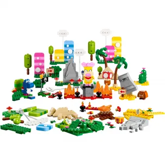 LEGO® Super Mario - Set de creator Cutia de unelte pentru creativitate 71418, 588 piese