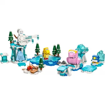 LEGO® Super Mario - Set de extindere Morsel si aventura lui in zapada 71417, 567 piese