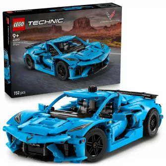 LEGO® Technic - Chevrolet Corvette Stingray albastru 42217, 732 piese