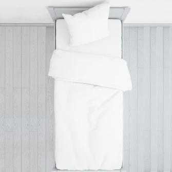 Lenjerie de pat pentru o persoana Sifon Gecor, bumbac 100%, 3 piese