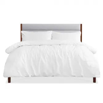 Lenjerie de pat XXL Hotel Kotonia Home, 100% bumbac ranforce, cearsaf de pat 240x260 cm, husa pilota 200x220 cm, 2 fete de perna 50x70 cm, alb