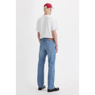 Levi's, Blugi cu croiala dreapta 501В®, Alb, Albastru glaciar, W32-L34