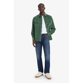 Levi's, Blugi cu croiala dreapta 501В®, Albastru inchis, Albastru prafuit, W32-L32