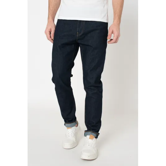 Levi's, Blugi slim fit 512, Bleumarin, Ocru, W30-L32